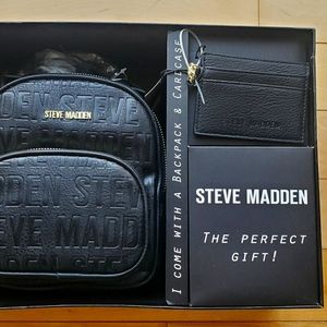 Steve Madden mini backpack gift set